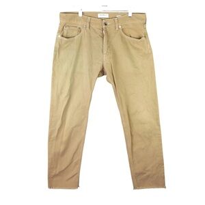 President's Tuscany P's Japanese Fabric Brown Cotton Mens Size 32x27 Pants Italy